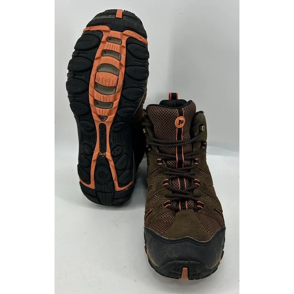 Merrell Deverta Mid Vent Waterproof Hiking Boots J375804C Brown Men's‎ Size 11